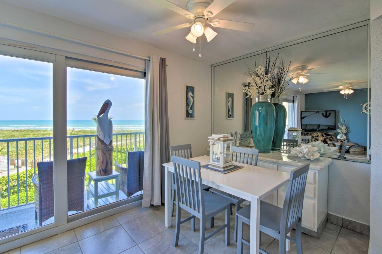 Sunny Oceanfront Condo On South Padre Island Beach Exterior foto