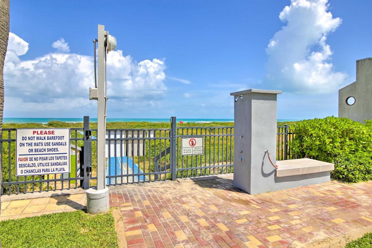 Sunny Oceanfront Condo On South Padre Island Beach Exterior foto