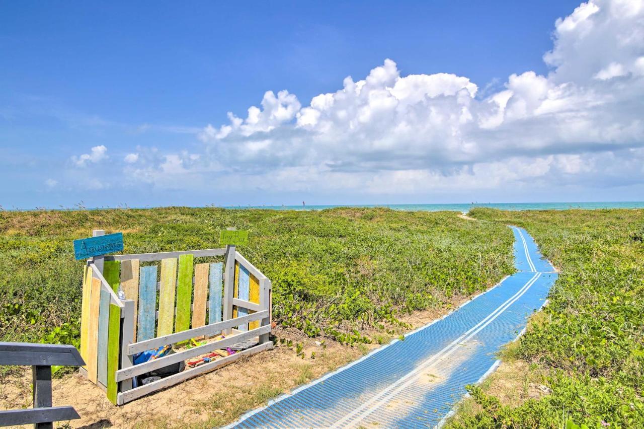 Sunny Oceanfront Condo On South Padre Island Beach Exterior foto
